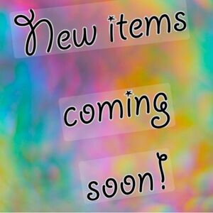 Follow me for new items coming soon!!